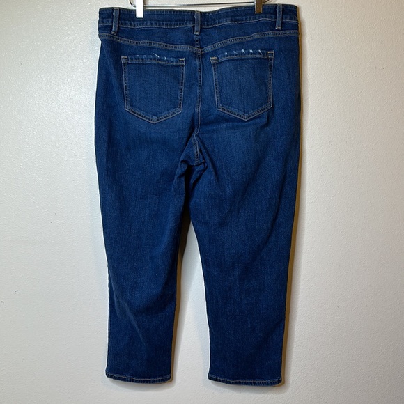 Lane Bryant Mid Rise Girlfriend Crop Denim jean Sz 16 - Picture 6 of 9